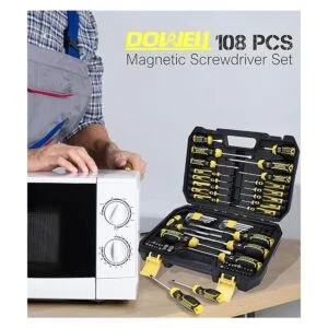 DOWELL Juego de destornilladores magnéticos ranurados_6