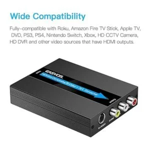EASYCEL Convertidor HDMI a SVideo RCA con cables SVideo y_2