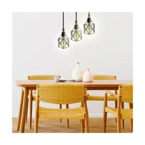 Lysed Lámpara colgante industrial de 3 luces lámparas_6