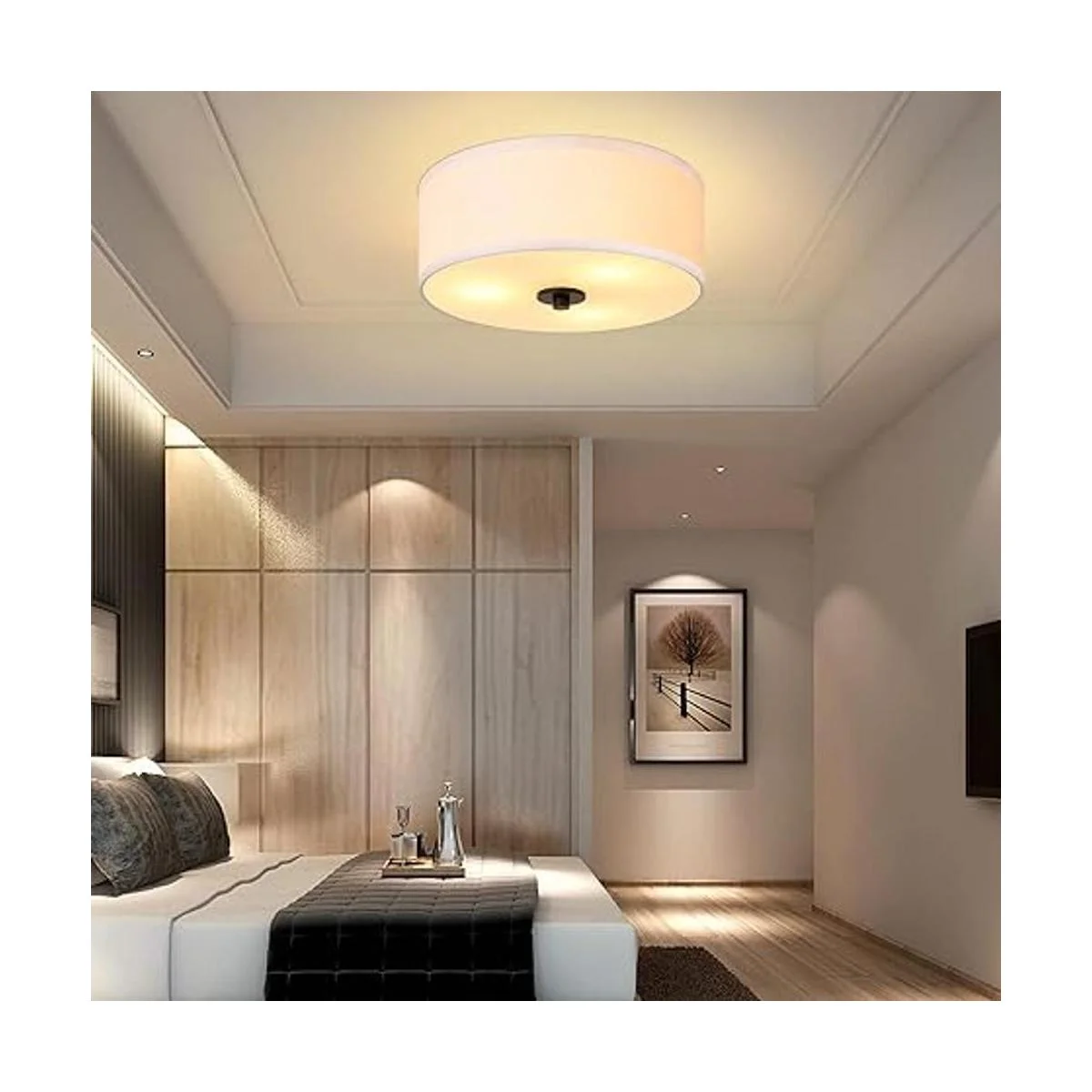 Lodstob Lámpara de techo de montaje empotrado de 3 luces_5