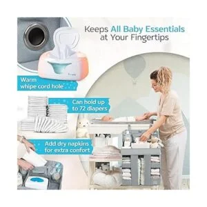 Organizador de pañales colgante XL Apilador de pañales_5