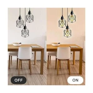 Lysed Lámpara colgante industrial de 3 luces lámparas_7