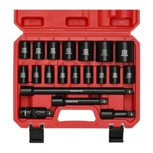 MIXPOWER Juego de enchufes de impacto poco profundo de 12_2