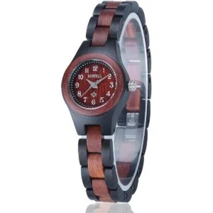 BEWELL W123A Reloj de pulsera de arce natural hecho a_1