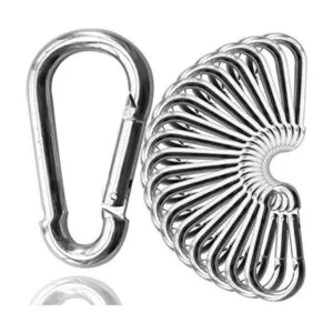 ELISNOW 30 ganchos de mosquetón M10 de 3.9 in acero_1