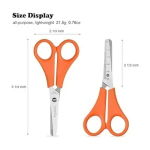 EZZGOL Tijeras a granel para niños paquete de 96 tijeras_2