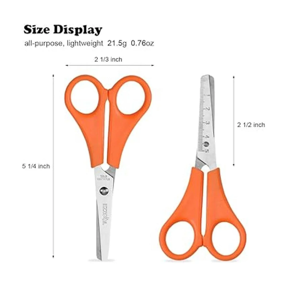 EZZGOL Tijeras a granel para niños paquete de 96 tijeras_2