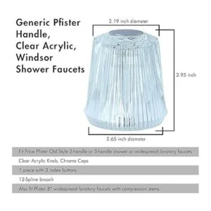 3 manijas de repuesto Windsor para bañera y ducha 3_2