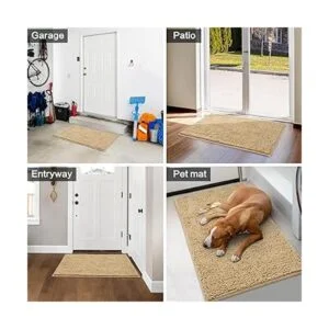 HOMEIDEAS Tapete de felpilla duradero para puerta de_6