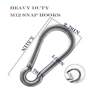 Paquete de 10 ganchos a presión de resorte de 5.5_2