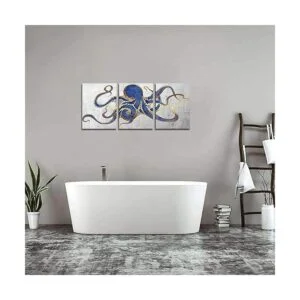 3 piezas de pulpo para pared pintura de animales marinos_5