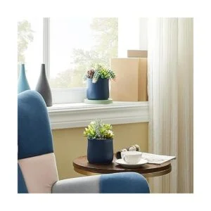 Astridia Suculentas artificiales en macetas de cerámica_5