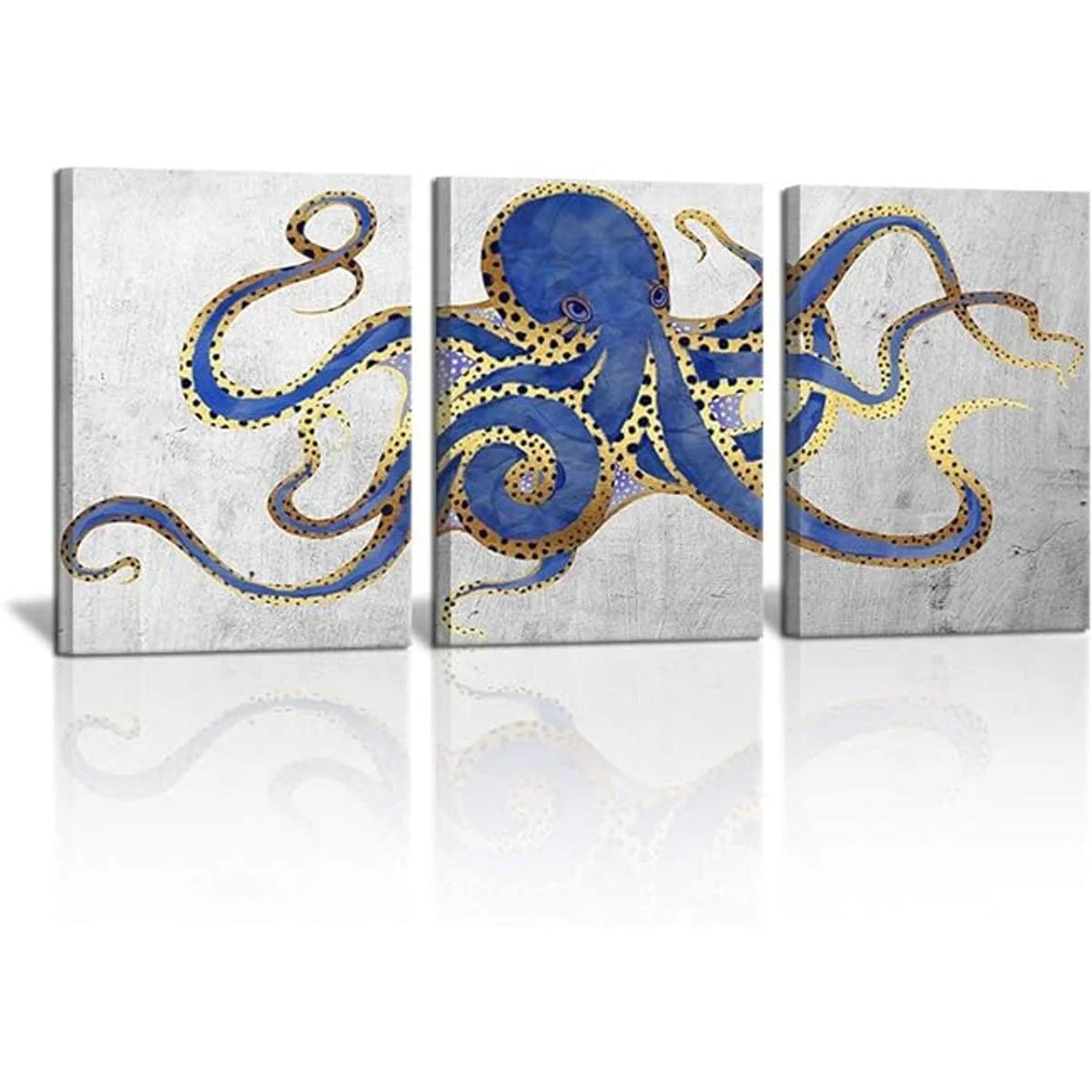 3 piezas de pulpo para pared pintura de animales marinos_1