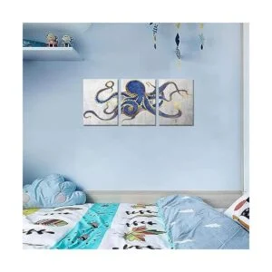 3 piezas de pulpo para pared pintura de animales marinos_3