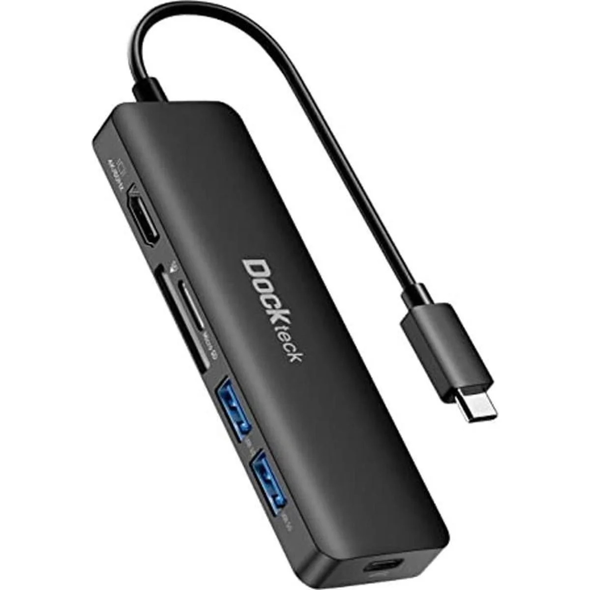 Adaptador USB C Hub HDMI PD Dockteck 6 en 1 tipo C con 4K_1