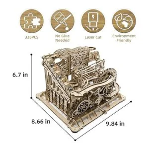 OWNONE 1 Rompecabezas de madera 3D con diseño de mármol_3