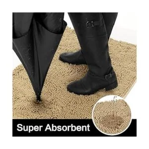 HOMEIDEAS Tapete de felpilla duradero para puerta de_2