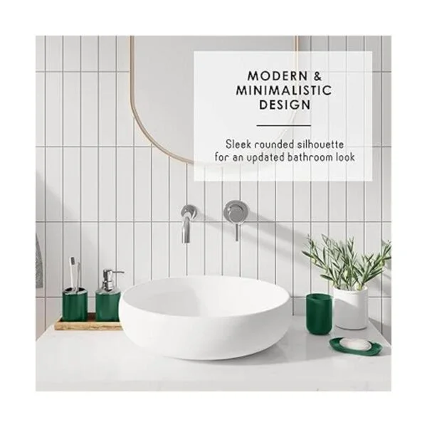 Hunter Green Juego de accesorios de baño de 9 piezas con_4