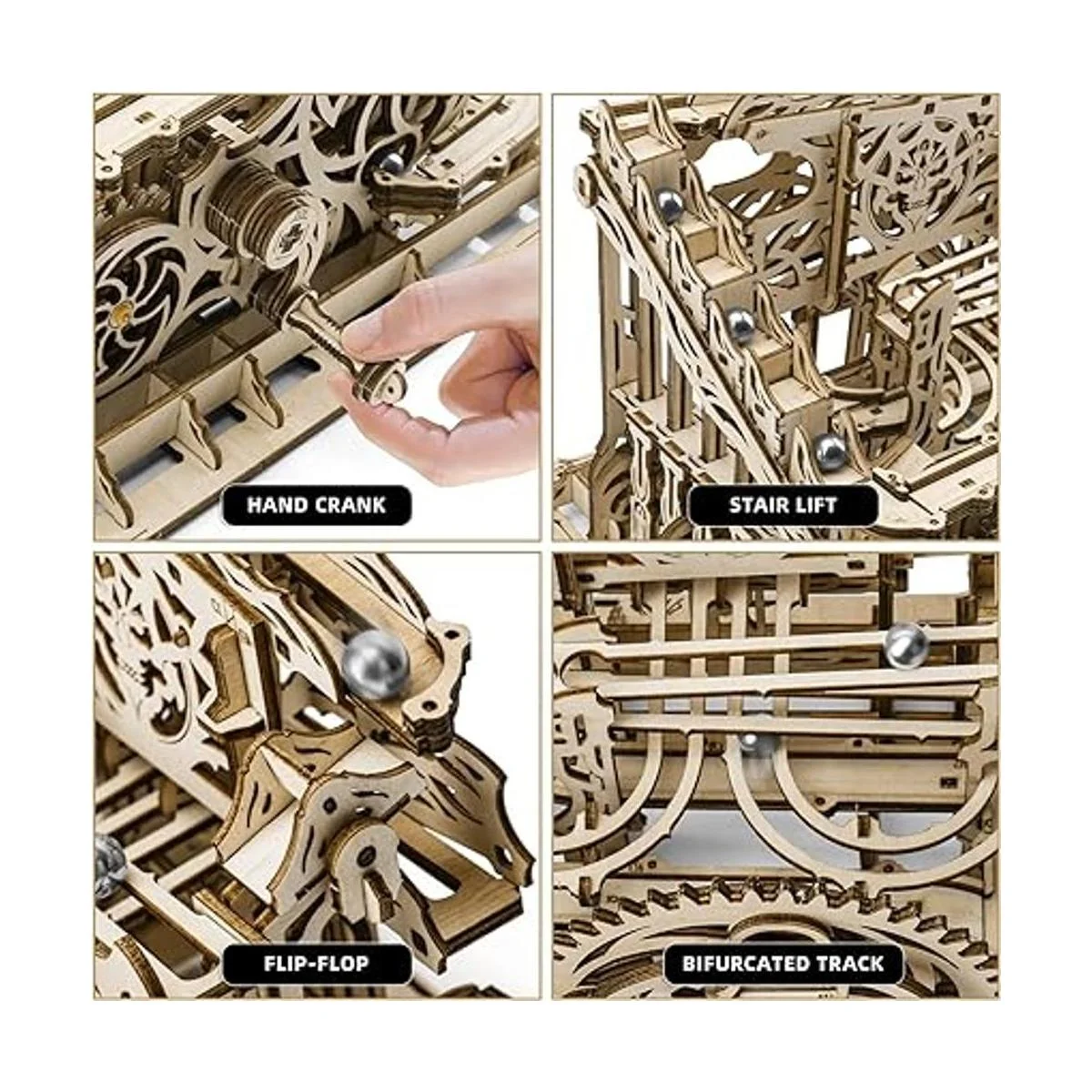 OWNONE 1 Rompecabezas de madera 3D con diseño de mármol_4