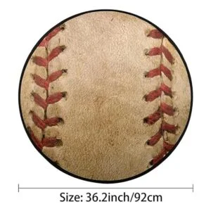 Pardick Alfombra de béisbol redonda de 36.2 pulgadas_4