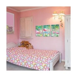 Decoración de pared de flamenco diseño de animales_3