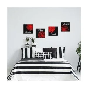 RnnJoile Relax Soak Unwind Breathe Cuarto de baño Arte de_3