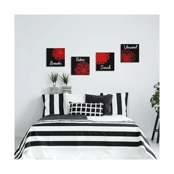 RnnJoile Relax Soak Unwind Breathe Cuarto de baño Arte de_3