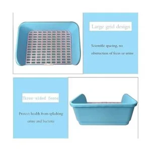 Hamiledyi Caja de arena para conejos grande caja de cama_3