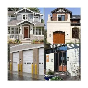 GOODFOEVER Paquete de 4 luces solares para valla solar_6