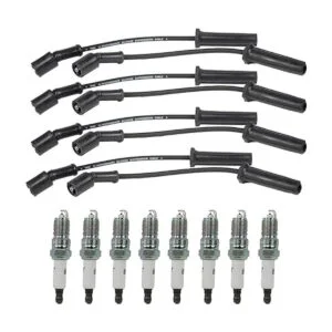 Adorish 8 bujías 41962 8 cables de bujía 9748HH de_3