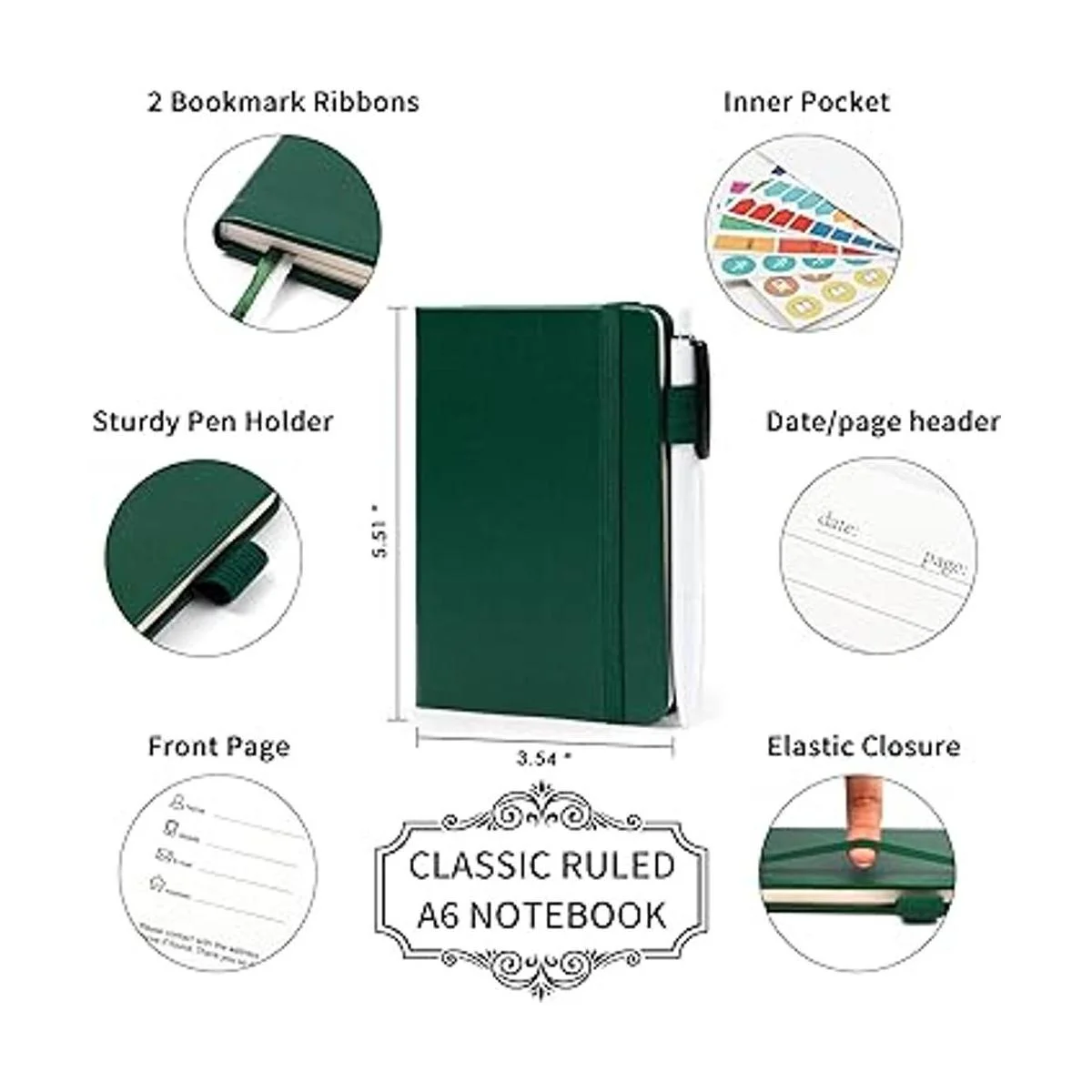 Feela Paquete de 15 cuadernos pequeños de bolsillo a_2