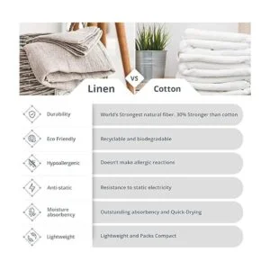 Pure Toallas de cocina 100 lino 2 toallas de lino_4