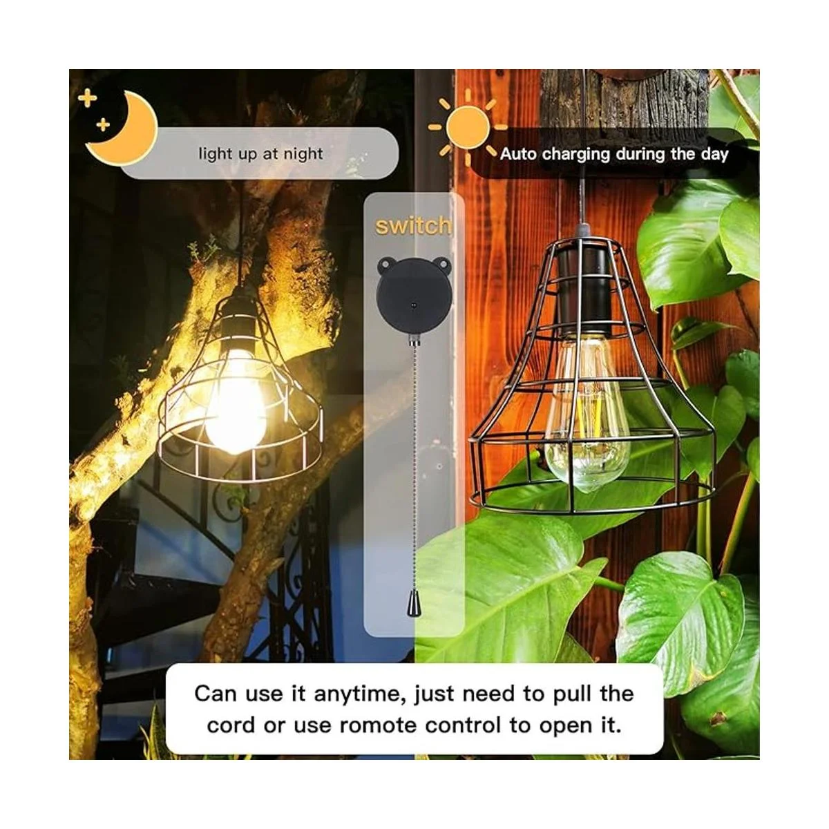 Lámpara solar de techo luz solar de cobertizo con_3