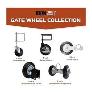 Ilyapa Rueda de puerta con resorte para puerta de madera_7