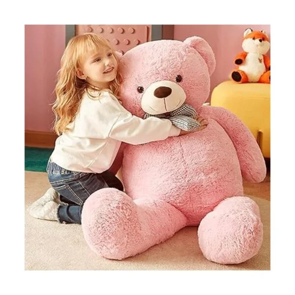 IKASA Peluche gigante de oso de peluche rosa 47 pulgadas_3