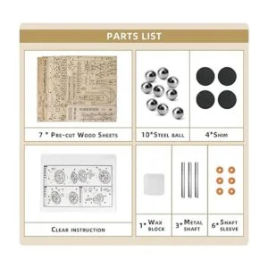 OWNONE 1 Rompecabezas de madera 3D con diseño de mármol_5