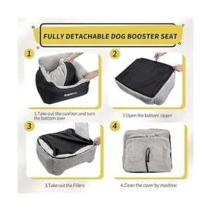 BurgeonNest Asiento de automóvil para perros pequeños_4
