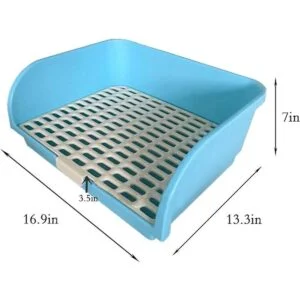 Hamiledyi Caja de arena para conejos grande caja de cama_6