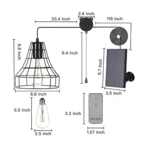 Lámpara solar de techo luz solar de cobertizo con_4