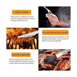 Juego de utensilios para parrilla accesorios para_6