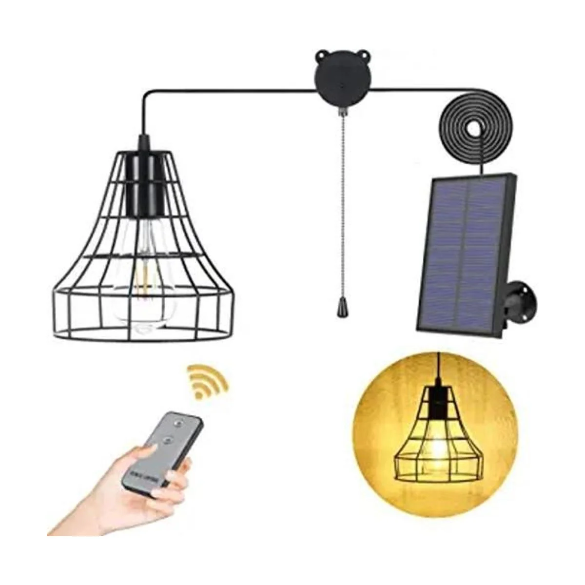 Lámpara solar de techo luz solar de cobertizo con_1