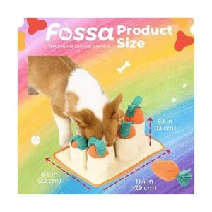 FOSSA Alfombrilla para perros con 8 zanahorias y juguetes_6
