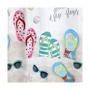 Avanti Linens Colección Beach Mode cortina de ducha_2