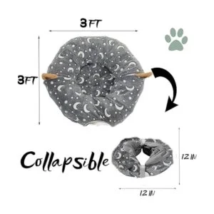 LUCKITTY Tubo de túnel para gatos con juguetes de bola de_4