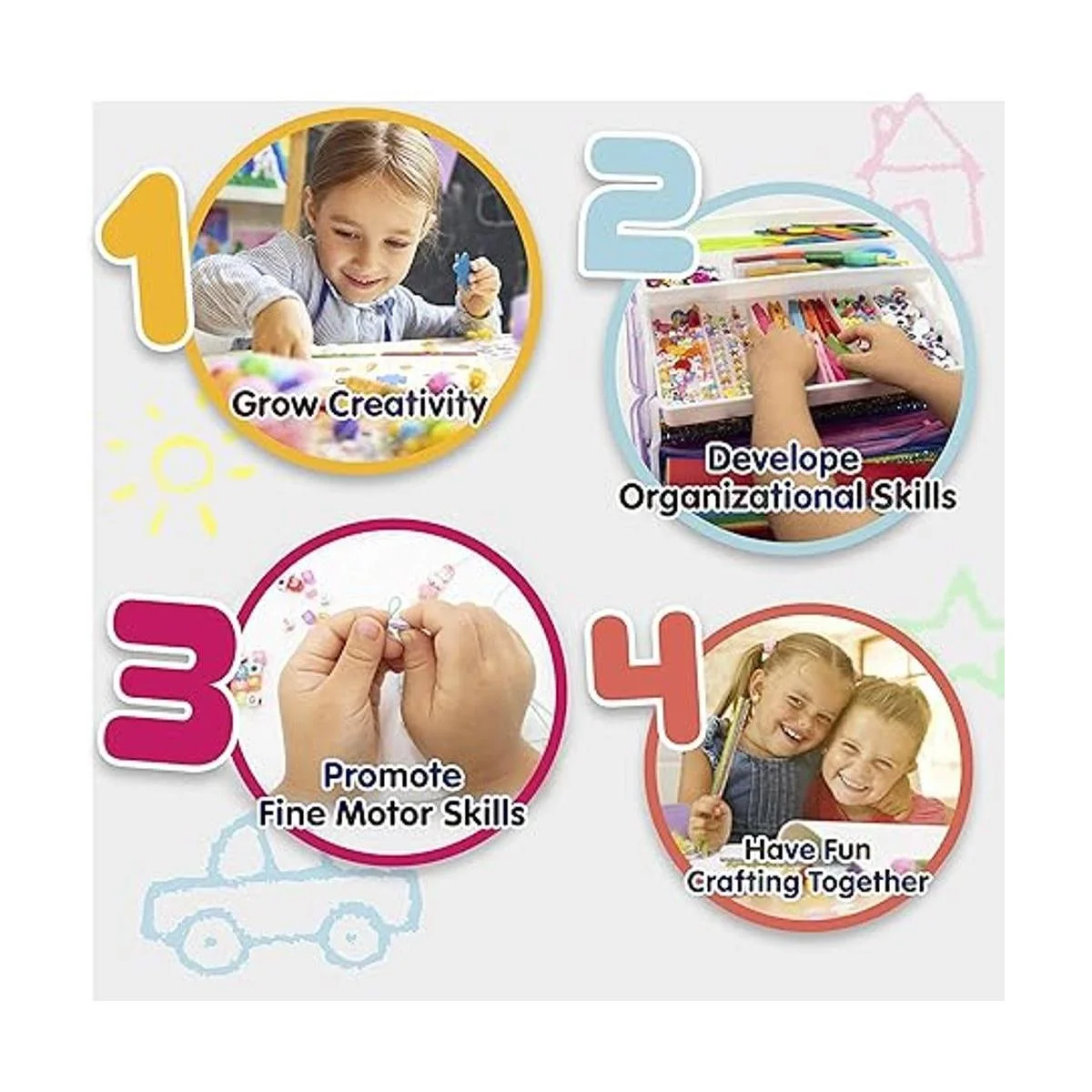 Olly Kids Suministros de arte y manualidades para niños y_5