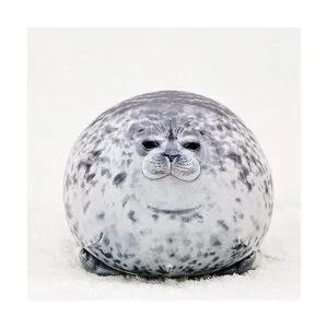Pineapple Gordito Blob Seal Almohada de felpa con bonito_2