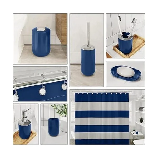 Juego de accesorios de baño azul marino juego de 9 piezas_3