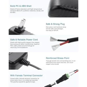 ALITOVE Adaptador de fuente de alimentación de 24 V 1A y_3