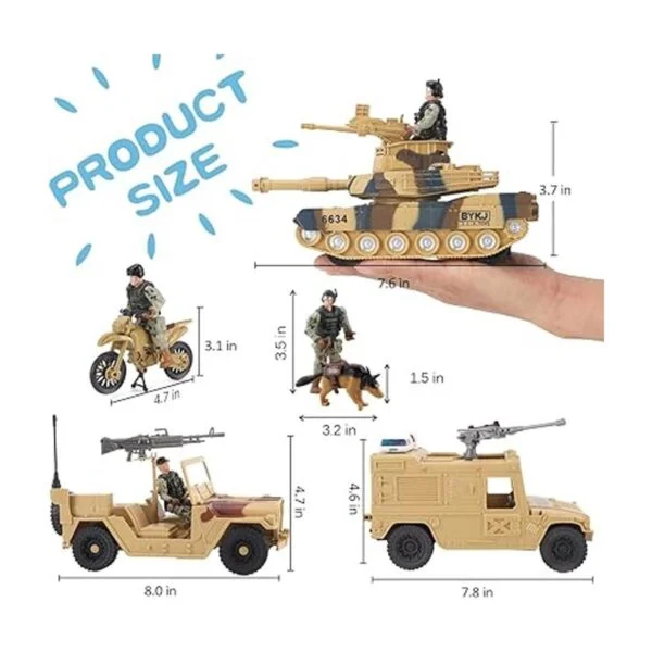 Military Toys Zona de combate de acción militar Juego_6