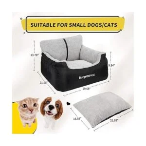 BurgeonNest Asiento de automóvil para perros pequeños_2